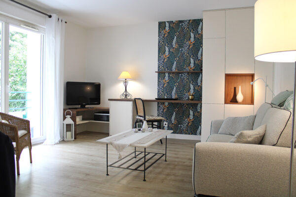 architecte d'intérieur salon meubles sur-mesure décoration optimisée rangement